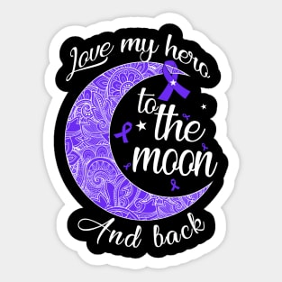 love lupus hero to the moon Sticker